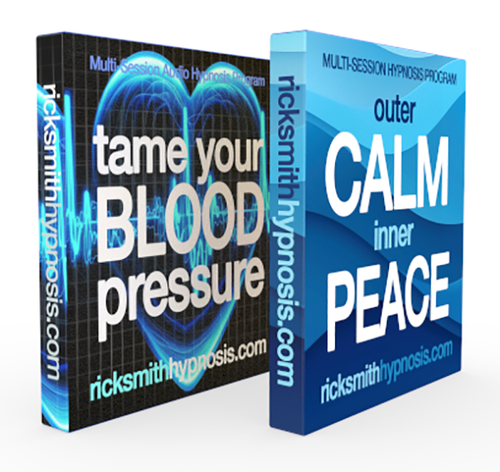 'OUTER CALM INNER PEACE' & 'TAME YOUR BLOOD PRESSURE' Audio Hypnosis Twin-Pack: 10-Sessions - Includes 2 Hypnosis Conditioning Sessions