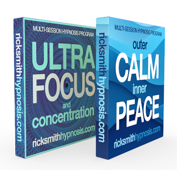 'OUTER CALM INNER PEACE' & 'ULTRA FOCUS & CONCENTRATION' Audio Hypnosis Twin-Pack: 8-Sessions - Includes 2 Hypnosis Conditioning Sessions