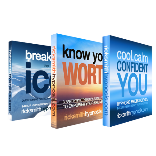 Confidence Booster Audio Hypnosis Triple-Pack - Includes Cool Calm Confident You, Know Your Worth, Breaking The Ice - 11 Sessions - 6h 07m
