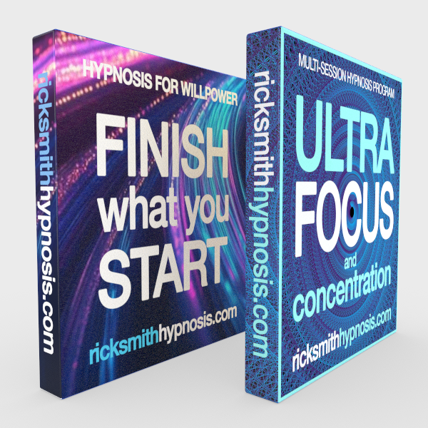 LASER FOCUS Audio Hypnosis Twin-Pack: Finish What You Start & Ultra-Focus & Concentration - 6 Sessions