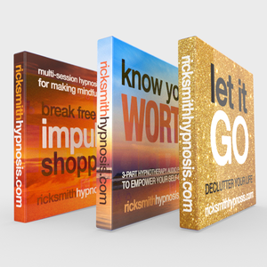 'Empowered & Uncluttered' Hypnosis Triple-Pack: Break Free From Impulse Shopping + Let It Go + Know Your Worth - Includes Hypnosis Training & Conditioning