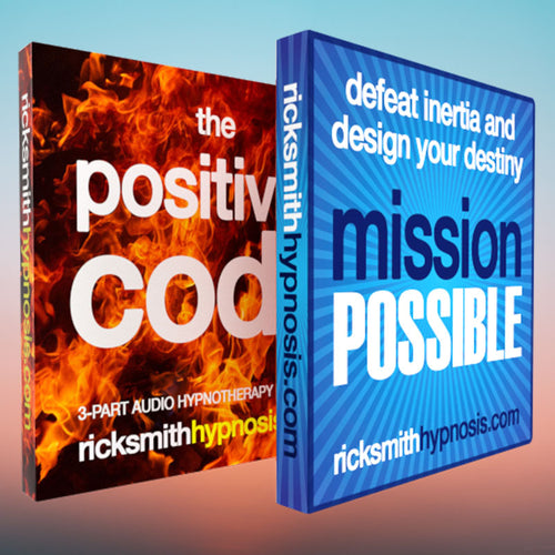 'MISSION POSSIBLE' & 'THE POSITIVITY CODE' Audio Hypnosis Twin-Pack: 8-Sessions - Includes 2 Hypnosis Conditioning Sessions