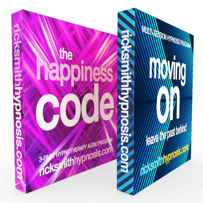 MOVING ON & THE HAPPINESS CODE Audio Hypnosis Twin-Pack: 6 Sessions