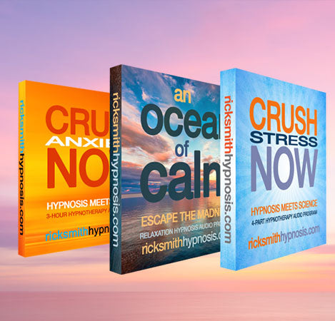 Anxiety & Calmness & Stress Management Hypnotherapy Triple Pack - Includes Hypnosis Training