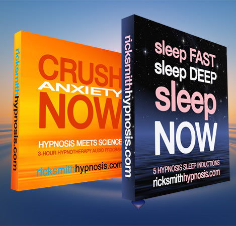 Anxiety & Insomnia Audio Hypnosis Twin-Pack: 'CRUSH ANXIETY NOW' & 'SLEEP FAST, SLEEP DEEP, SLEEP NOW'