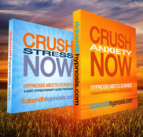 Anxiety & Stress Management Hypnotherapy Twin-Pack: 'CRUSH ANXIETY NOW' & 'CRUSH STRESS NOW' - 7 Sessions
