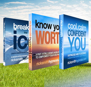 Confidence Booster Audio Hypnosis Triple-Pack - Includes Cool Calm Confident You, Know Your Worth, Breaking The Ice - 11 Sessions - 6h 07m