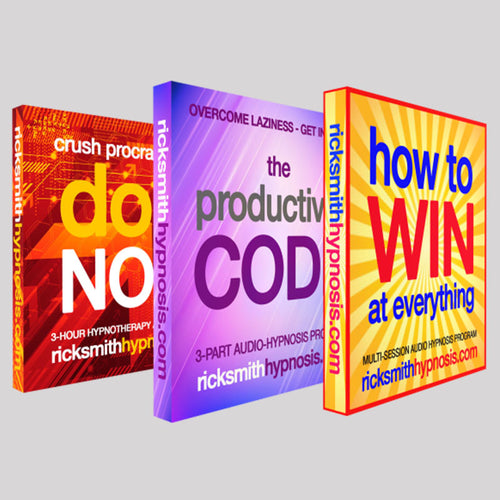 Personal Power Boost Audio Hypnosis Triple-Pack - Includes Do It Now, The Productivity Code, How To Win At Everything. 11 Sessions - 6h 47m