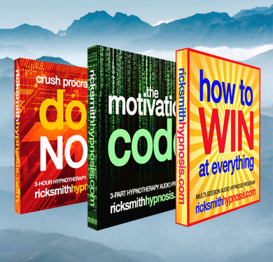 Rapid Action Audio Hypnosis Triple-Pack - Includes Do It Now, The Motivation Code, How To Win At Everything. 11 Sessions - 6h 47m