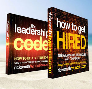 Leadership & Career Advancement Hypnotherapy Twin Pack - The Leadership Code & How To Get Hired - Includes Hypnosis Training & Conditioning