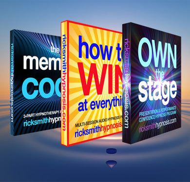 PERSONAL PERFORMANCE HYPNOSIS TRIPLE PACK: How To Win At Everything, Own The Stage, The Memory Code - 11 Sessions