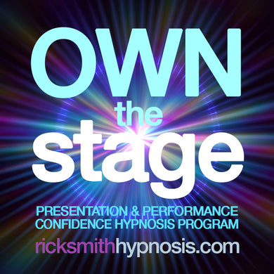 OWN THE STAGE - Presentation & Performance Confidence' -  3 Session Audio Hypnotherapy Program - Includes Training Recordings - Running Time 160m