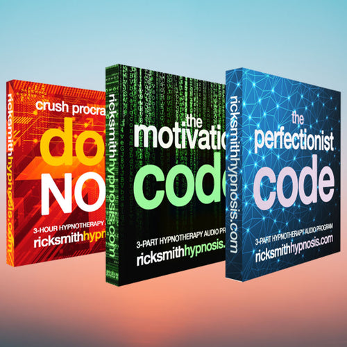 PERFECTIONIST BOOT-CAMP Hypnotherapy Triple Pack - The Perfectionist Code, The Motivation Code, Do It Now - Includes Hypnosis Training & Conditioning