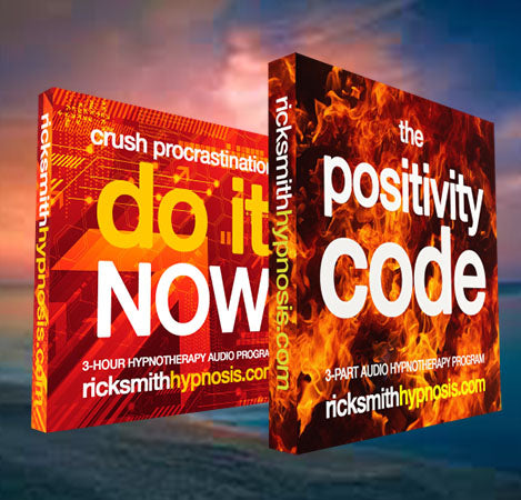 Positivity & Procrastination Hypnosis Twin-Pack: 'THE POSITIVITY CODE + DO IT NOW' - Includes Hypnosis Training & Conditioning
