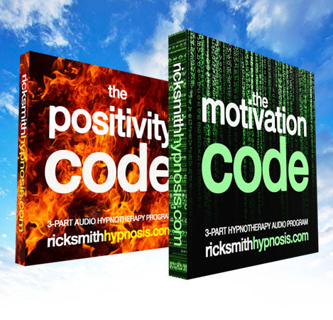 Positivity & Motivation Hypnosis Twin-Pack: 'THE POSITIVITY CODE + THE MOTIVATION CODE' - Includes Hypnosis Training & Conditioning