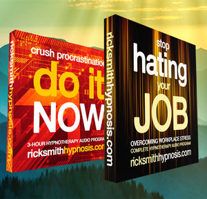 PROCRASTINATION & WORKPLACE STRESS - Hypnosis Twin-Pack - 6 Sessions + 2 Hypnosis Training Recordings
