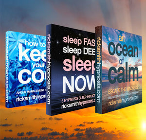 Self-Healing Hypnotherapy Triple Pack - How To Keep Your Cool - Sleep Fast, Sleep Deep, Sleep Now - An Ocean of Calm - 13 Sessions, Includes Hypnosis Training & Conditioning