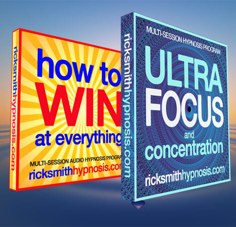 'ULTRA FOCUS & HOW TO WIN AT EVERYTHING' Audio Hypnosis Twin-Pack: 8-Sessions - Includes 2 Hypnosis Conditioning Sessions