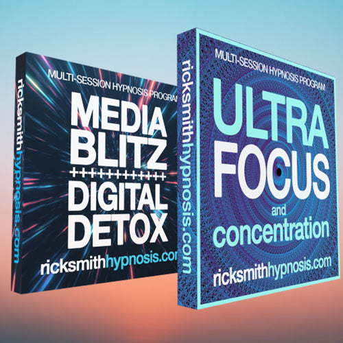 'ULTRA FOCUS & MEDIA BLITZ' Audio Hypnosis Twin-Pack: 8-Sessions - Includes 2 Hypnosis Conditioning Sessions